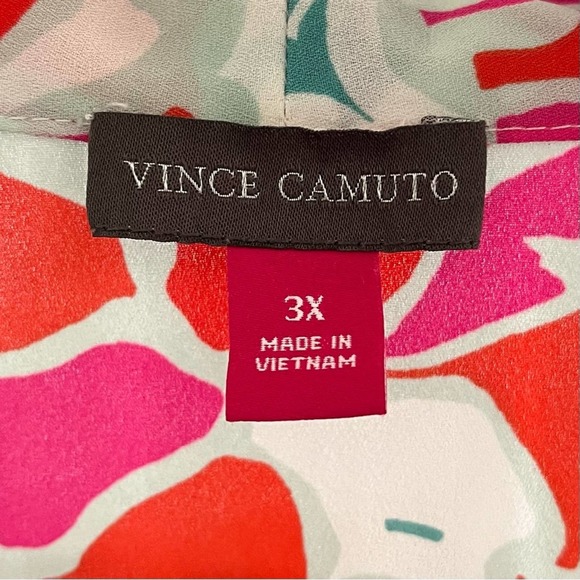 Vince Camuto Orange Pink Blue V-Neck Sleeveless Top. Size 3XL. - Picture 4 of 11